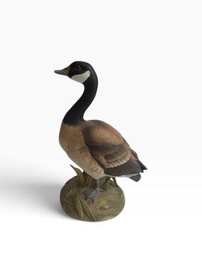 Andrea Canada Goose Figurine Hand Painted Ceramic Signed Wildlife Bird 6” 6721